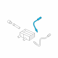 OEM Kia Rondo Oxygen Sensor Assembly, Left Upper Diagram - 392103E130