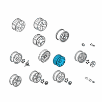 OEM 2005 Ford Mustang Spare Wheel Diagram - 4R3Z-1007-GA