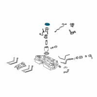 OEM Lexus GS450h Plate, Fuel Tank Vent Tube Set Diagram - 77168-30110