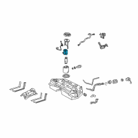 OEM Lexus GS350 Fuel Filter Compatible Diagram - 23300-31140