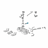 OEM Lexus GS300 Regulator Assy, Fuel Pressure Diagram - 23280-31020