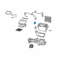 OEM Jeep Wrangler Air Conditioner And Heater Actuator Diagram - 68364652AA