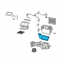 OEM Jeep Wrangler Core-Heater Diagram - 68301874AA