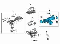 OEM Jeep Grand Cherokee L Duct-Air Cleaner Diagram - 68376821AB