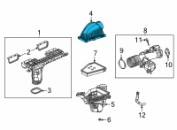 OEM 2021 Jeep Grand Cherokee L Air Cleaner Diagram - 68535341AA