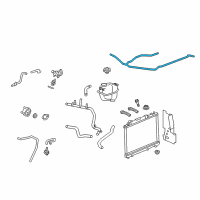 OEM 2014 Cadillac CTS Hose-Radiator Surge Tank Inlet Diagram - 22805728