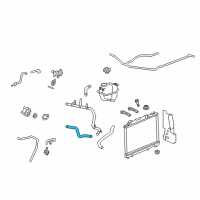 OEM 2009 Cadillac STS Radiator Inlet Hose (Upper) Diagram - 25800333