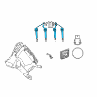 OEM 2006 Chrysler PT Cruiser CABLE/IGNITION-Ignition Diagram - 5033233AE