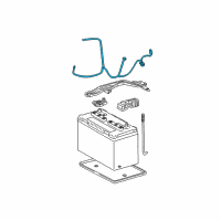 OEM 2004 Toyota 4Runner Positive Cable Diagram - 82122-3D180