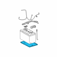 OEM Toyota MR2 Tray Diagram - 74431-03010