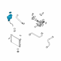 OEM Hyundai Azera Reservoir Tank Assembly Diagram - 25430-2T000