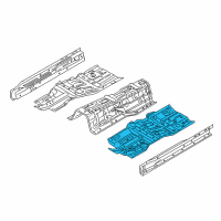 OEM 2017 Infiniti Q70 Floor Front Diagram - G4321-1MAMA