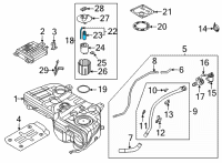 OEM Hyundai Tucson Fuel Pump & Tube Assembly Diagram - 31119-L0100