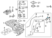 OEM Hyundai Tucson HOSE-VENT Diagram - 31071-N9510