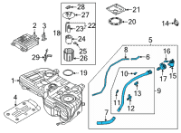 OEM Hyundai Tucson FILLER NECK & HOSE ASSY Diagram - 31030-CW000