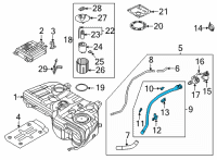 OEM Hyundai Tucson NECK ASSY-FUEL FILLER Diagram - 31040-N9500