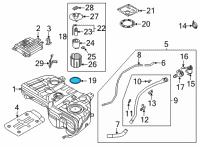 OEM Hyundai Ioniq Packing-Fuel Pump Diagram - 31115-0W000