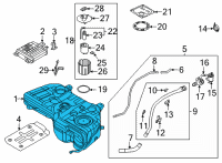 OEM Hyundai Tucson TANK ASSY-FUEL Diagram - 31150-CW000