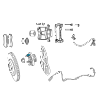 OEM 2021 Dodge Challenger Wheel Hub Bolt Diagram - 6407915AA