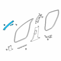 OEM 2018 Honda Accord Garnish, L. *NH882L* Diagram - 84151-TVA-C01ZA