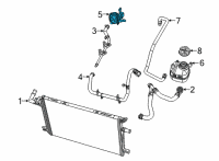 OEM 2019 Jeep Wrangler Auxiliary COOLANT Diagram - 68335906AB