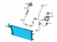 OEM 2020 Jeep Wrangler Cooler-Auxiliary Low Temperature Diagram - 68335909AC