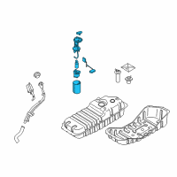 OEM 2009 Kia Sorento Fuel Pump Assembly Diagram - 311503E500DS