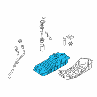 OEM Kia Fuel Tank Assembly Diagram - 311103E500