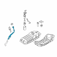 OEM Kia Sorento Neck Assembly-Fuel Filler Diagram - 310303E500