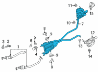 OEM 2021 Dodge Durango RESONATOR-EXHAUST Diagram - 68464874AB