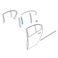 OEM 2014 BMW ActiveHybrid 7 Inner Trim, Front Right Diagram - 51-35-9-141-422