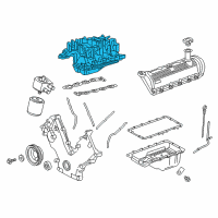 OEM 1998 Lincoln Navigator Lower Manifold Diagram - F75Z-9424-AB