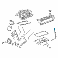 OEM Ford E-250 Econoline Dipstick Diagram - F7UZ-6750-BD