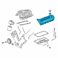 OEM 2001 Ford E-150 Econoline Club Wagon Valve Cover Diagram - 7C2Z-6582-C