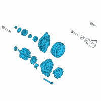 OEM 2019 Kia Soul Reman Alternator Diagram - 373002E820RU