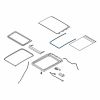 OEM Lincoln Aviator SEAL - ROOF PANEL OPENING Diagram - LC5Z-7851884-B