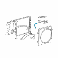 OEM 2000 Ford Ranger Overflow Hose Diagram - F87Z-8N029-AA