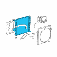 OEM 1998 Ford Ranger Radiator Diagram - F87Z-8005-GA