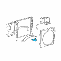 OEM 1999 Ford Ranger Radiator Hose Diagram - F87Z8286CB