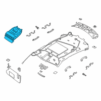 OEM 2021 Infiniti QX50 Map Lamp Assy Diagram - 26430-5NA0A