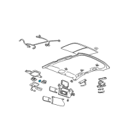 OEM 2002 Pontiac Bonneville Switch Asm-Sun Roof *Gray Diagram - 25679861