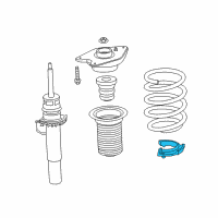 OEM 2018 BMW i3s Lower Spring Pad Diagram - 31-33-6-852-224