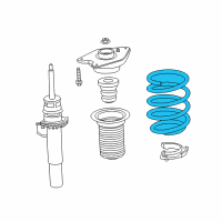 OEM 2016 BMW i3 Front Coil Spring Diagram - 31-33-6-865-161