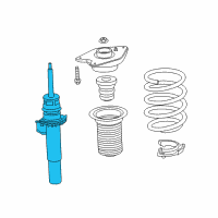 OEM BMW i3s Front Left Spring Strut Diagram - 31-31-6-887-105