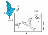 OEM 2019 Cadillac XT4 Knuckle Diagram - 23271315