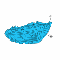 OEM 2019 Ford Edge Composite Headlamp Diagram - KT4Z-13008-AW