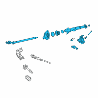 OEM Infiniti QX4 Column Assy-Steering Diagram - 48805-0W000