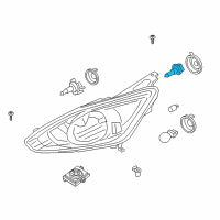 OEM 2020 Ford Transit-350 High Beam Bulb Diagram - CJ5Z-13N021-A