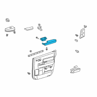 OEM 2009 Toyota Tundra Armrest Diagram - 74250-0C050-B0