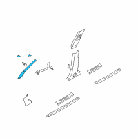 OEM 2008 Hyundai Veracruz Trim Assembly-Front Pillar LH Diagram - 85810-3J100-6T